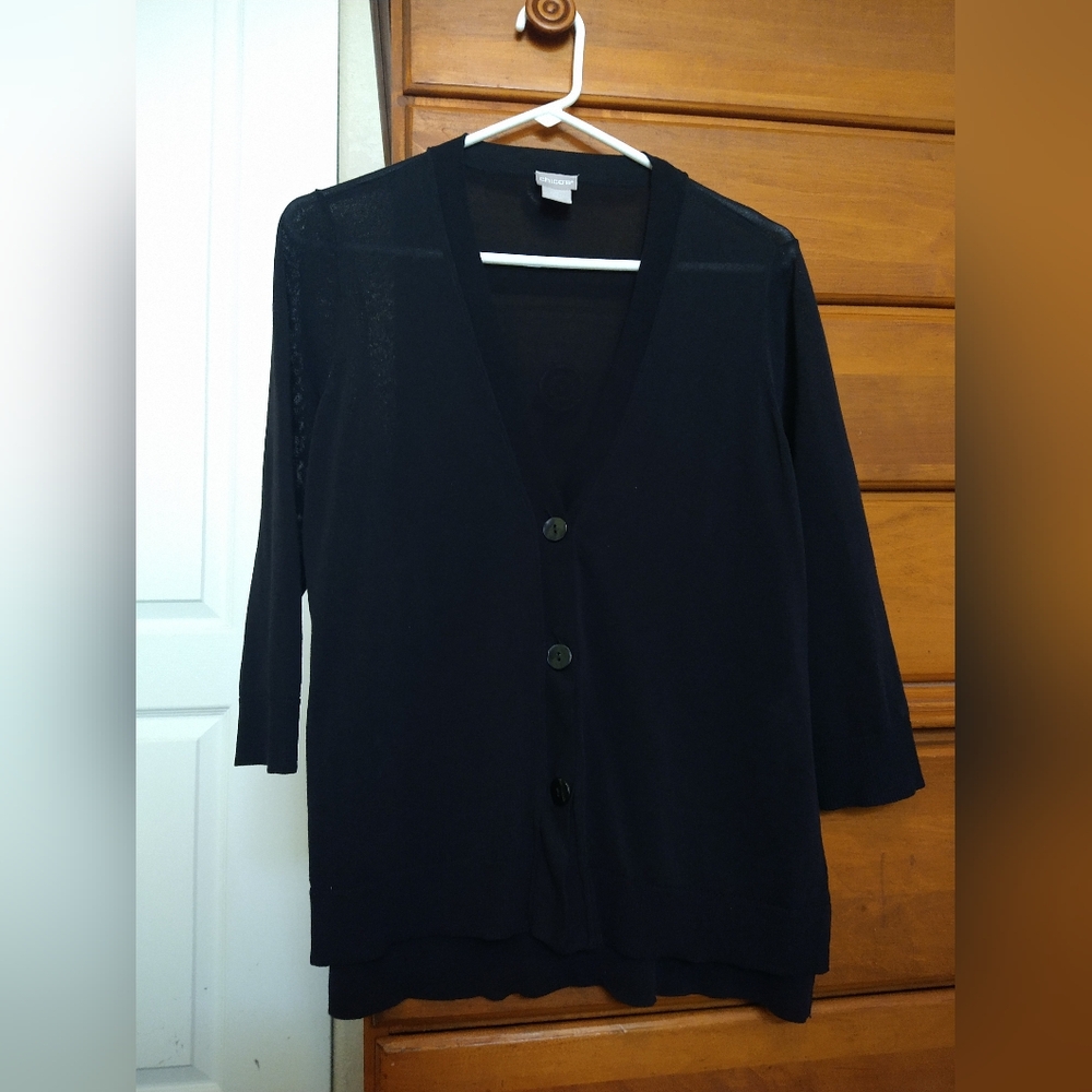 Chico's Black Cardigan Sweater